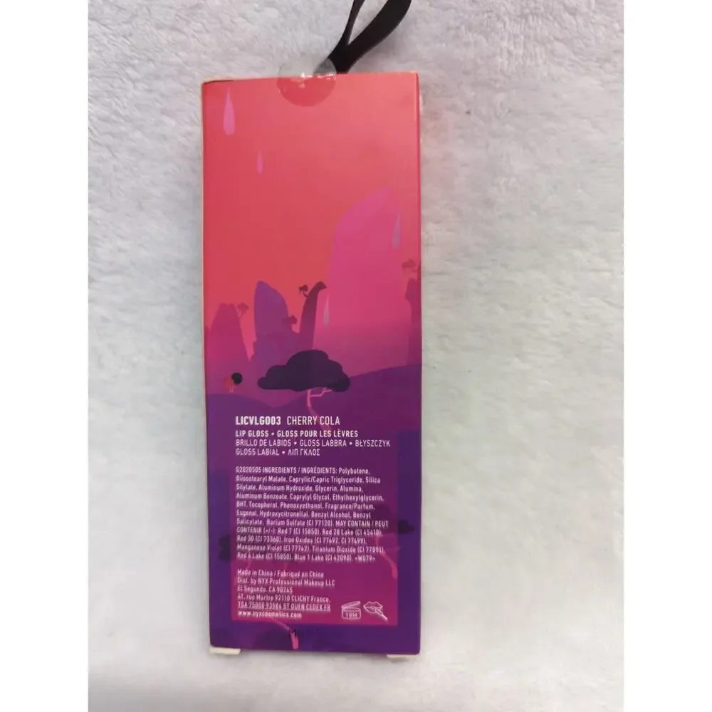 NYX Land of Lollies Lip Gloss Tint Licorice Lane‎ Cherry Cola New in Box